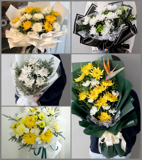 云南红河州河口县瑶山乡白事花束代送